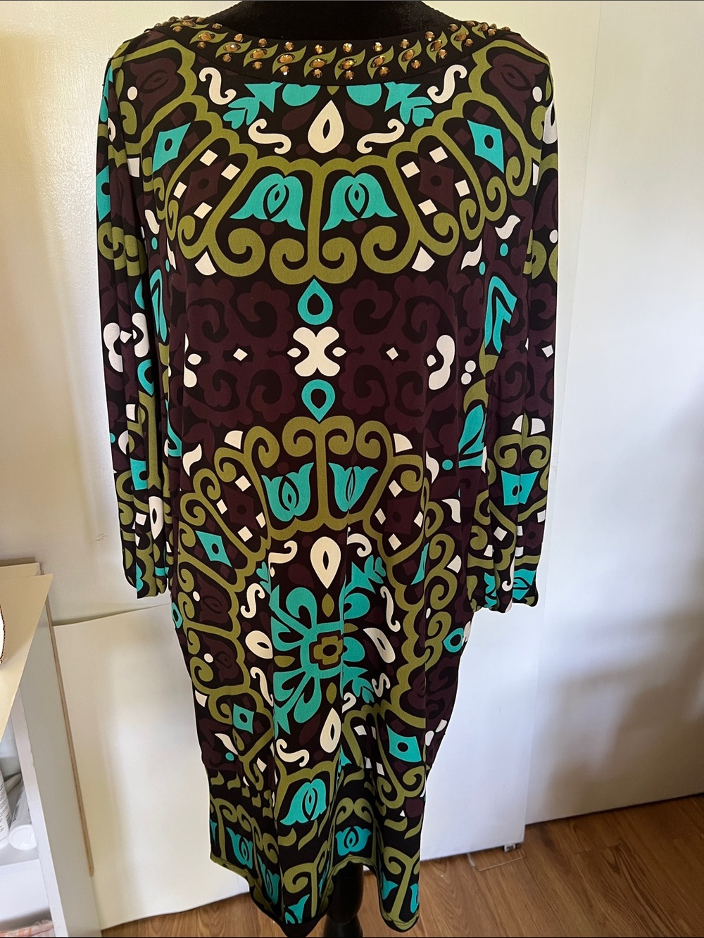 Hale Bob Print Tunic Dress - Sz L
